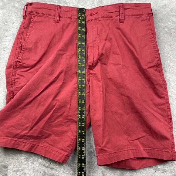 Lee Red Flat Front Cotton Shorts Men's Size 36 - Picture 6 of 8